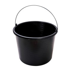 Wiadro budowlane 12l, czarne