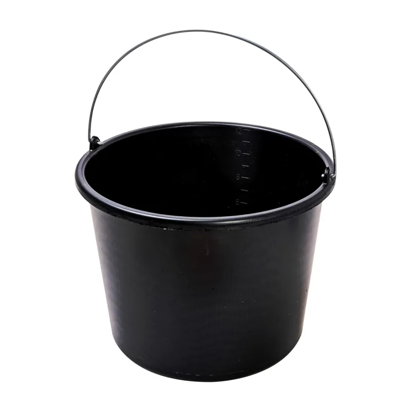 Wiadro budowlane 12l, czarne Wiadro budowlane 12l, czarne