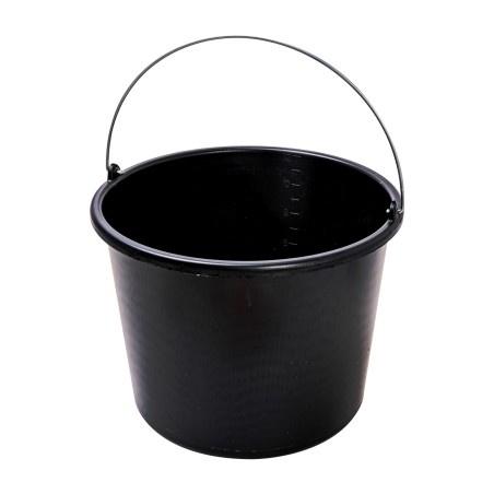 Wiadro budowlane 12l, czarne