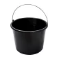 Wiadro budowlane 12l, czarne Wiadro budowlane 12l, czarne