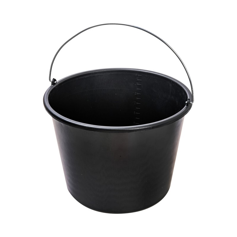Wiadro budowlane 16l, czarne