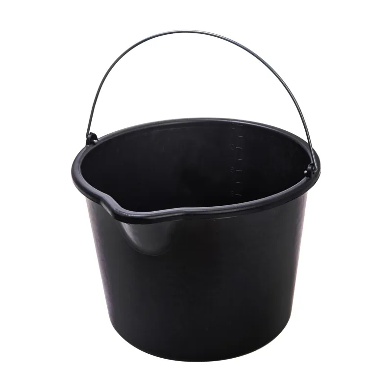 Wiadro budowlane 12l, lejek, czarne Wiadro budowlane 12l, lejek, czarne