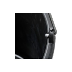 Wiadro budowlane 12l, lejek, czarne