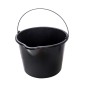 Wiadro budowlane 16l, lejek, czarne