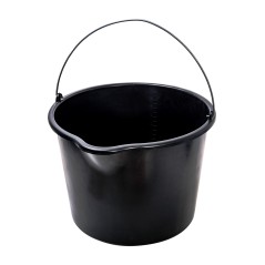 Wiadro budowlane 20l, lejek, czarne