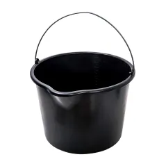 Wiadro budowlane 20l, lejek, czarne