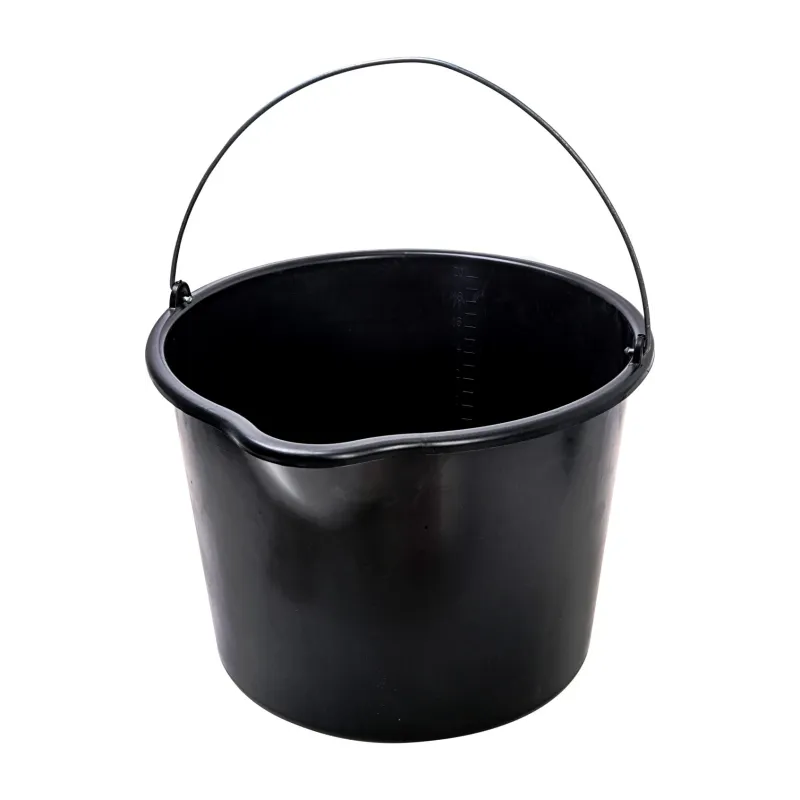 Wiadro budowlane 20l, lejek, czarne Wiadro budowlane 20l, lejek, czarne
