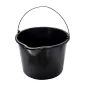 Wiadro budowlane 20l, lejek, czarne Wiadro budowlane 20l, lejek, czarne