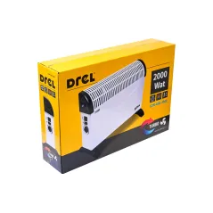 Grzejnik konwektorowy 2000W z nawiewem Turbo zakres pracy 750W / 1250W / 2000W, Termostat.
