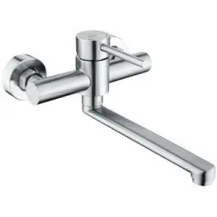 Duro Seria Acero bateria zlewozmywakowa ścienna z ruchomą wylewką 20 cm