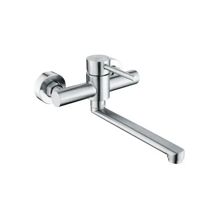 Duro Seria Acero bateria zlewozmywakowa ścienna z ruchomą wylewką 20 cm