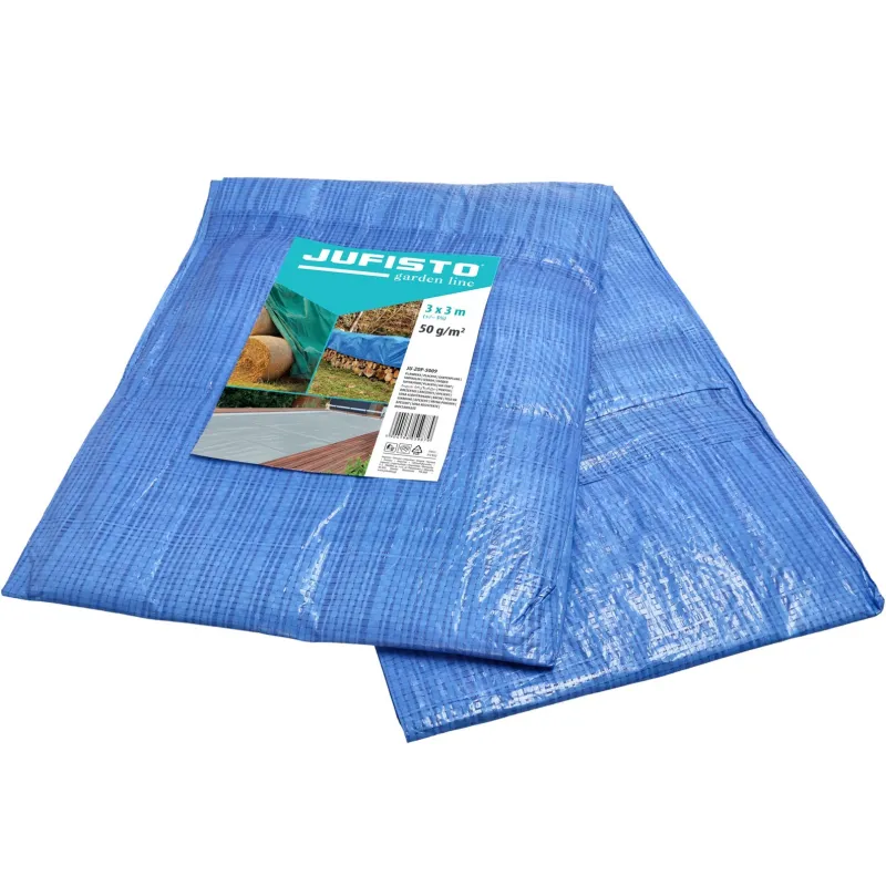 Plandeka 3 x 3 m, 50 g/m2, niebieska Plandeka 3 x 3 m, 50 g/m2, niebieska