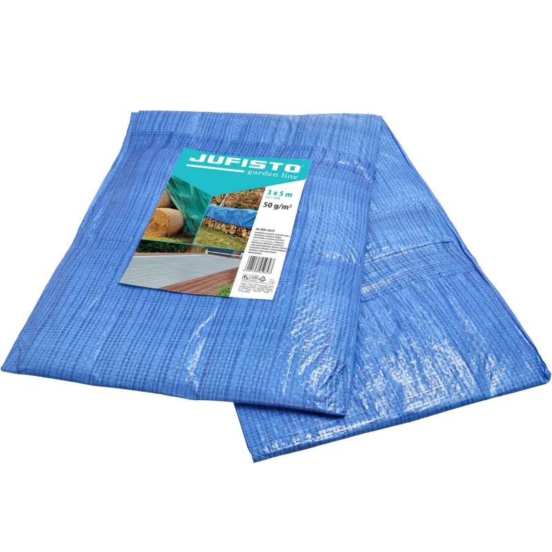 Plandeka 3 x 5 m, 50 g/m2, niebieska