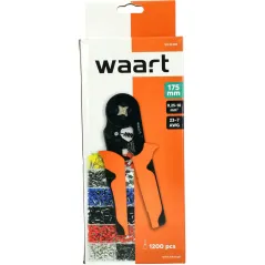 Zaciskarka do tulejek 0,25-10mm2 + 1200 tulejek izolowanych