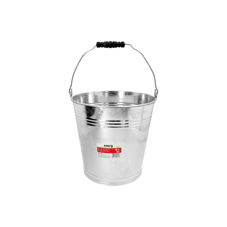Wiadro metalowe 15L, ocynkowane