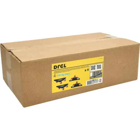 Platformy transportowe 230 x 170 x 170mm, plastikowe, 4szt.