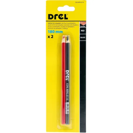 Kredki do ceramiki 180 mm, 2 szt., FSC 100%, certyfikat NC-COC-062817
