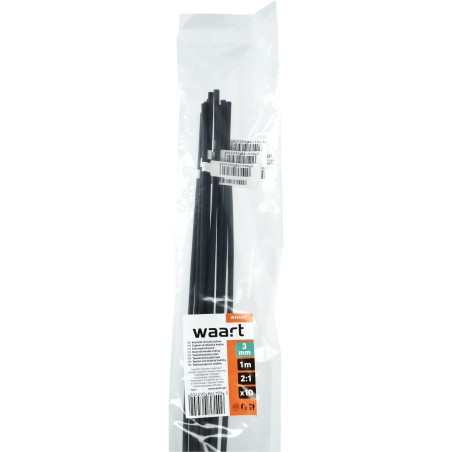 Rurka termokurczliwa 3mm x 1m 2:1 - Czarna 10szt