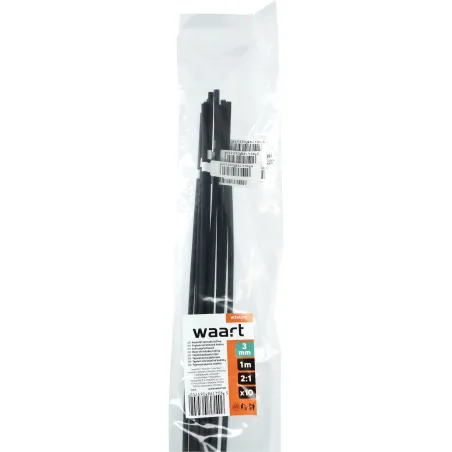 Rurka termokurczliwa 3mm x 1m 2:1 - Czarna 10szt