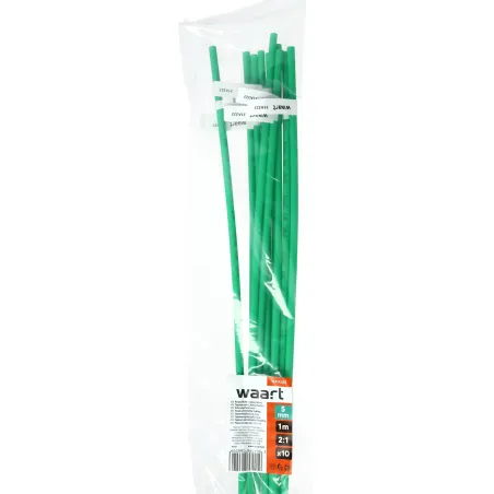 Rurka termokurczliwa 5mm x 1m 2:1 - Zielona 10szt