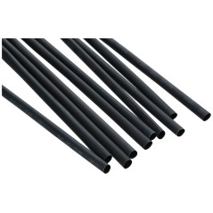 Rurka termokurczliwa 6mm x 1m 2:1 - Czarna 10szt