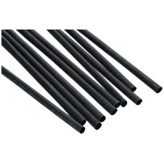 Rurka termokurczliwa 6mm x 1m 2:1 - Czarna 10szt