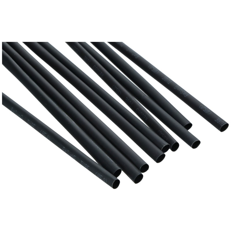 Rurka termokurczliwa 6mm x 1m 2:1 - Czarna 10szt