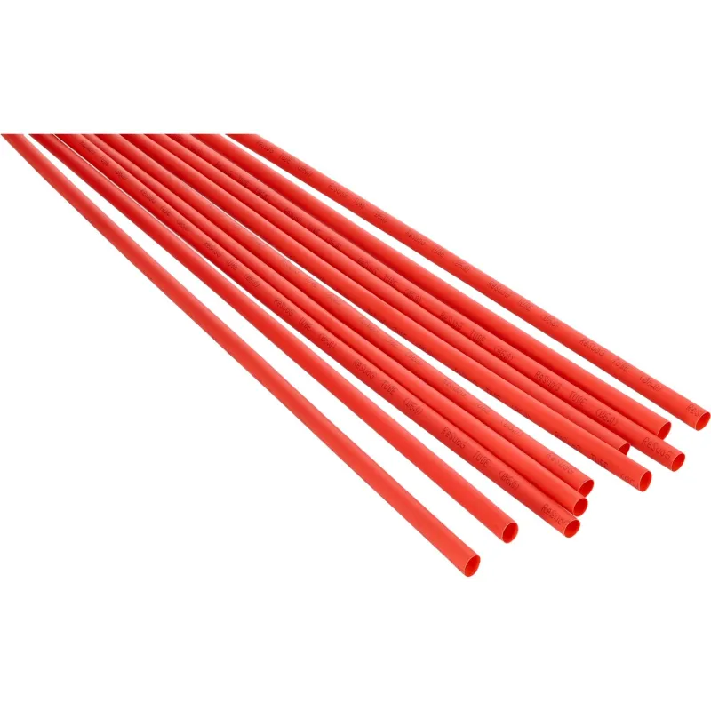 Rurka termokurczliwa 6mm x 1m 2:1 - Czerwona 10szt