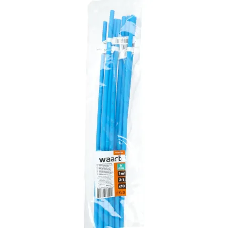 Rurka termokurczliwa 6mm x 1m 2:1 - Niebieska 10szt