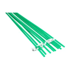 Rurka termokurczliwa 6mm x 1m 2:1 - Zielona 10szt