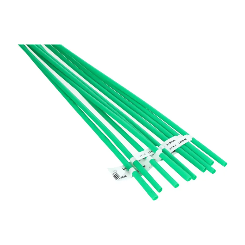 Rurka termokurczliwa 6mm x 1m 2:1 - Zielona 10szt