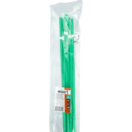 Rurka termokurczliwa 6mm x 1m 2:1 - Zielona 10szt