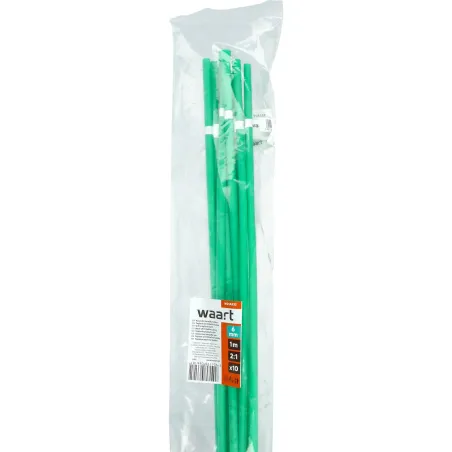 Rurka termokurczliwa 6mm x 1m 2:1 - Zielona 10szt