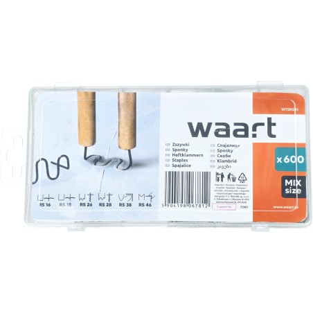 Zestaw zszywek do plastiku, 600szt.