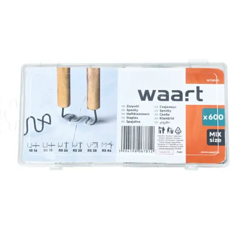 Zestaw zszywek do plastiku, 600szt.