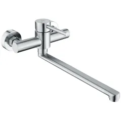 Duro Acero bateria zlewozmywakowa ścienna z ruchomą wylewką 25 cm