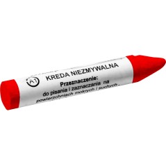 Kreda techniczna czerwona, niezmywalna, typ A1