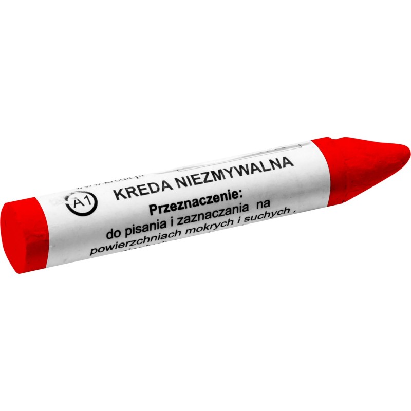Kreda techniczna czerwona, niezmywalna, typ A1