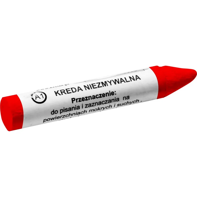 Kreda techniczna czerwona, niezmywalna, typ A1