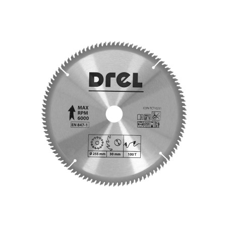 Tarcza do pilarki widiowa 255 x 30 mm, 100T, aluminium