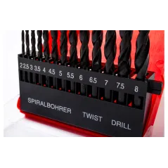 Zestaw wierteł do metalu 2.0-8.0 mm, 13 szt.