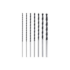 Zestaw wierteł do drewna 4.0-12.0 x 300 mm, przedłużane, 7 szt.