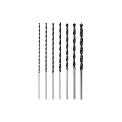 Zestaw wierteł do drewna 4.0-12.0 x 300 mm, przedłużane, 7 szt.