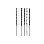 Zestaw wierteł do drewna 4.0-12.0 x 300 mm, przedłużane, 7 szt.