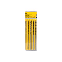 Zestaw wierteł do drewna 4.0-12.0 x 300 mm, przedłużane, 7 szt.