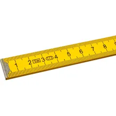 Miara składana drewniana 1 m, żółta