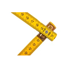 Miara składana drewniana 1 m, żółta