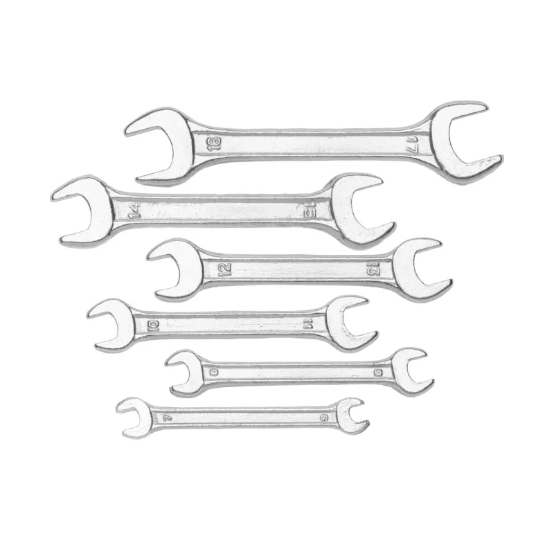 Zestaw kluczy płaskich 6-17 mm, dwustronne, 6 szt. Zestaw kluczy płaskich 6-17 mm, dwustronne, 6 szt.
