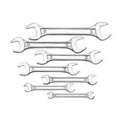 Zestaw kluczy płaskich 6-22 mm, dwustronne, 8 szt.
