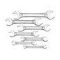 Zestaw kluczy płaskich 6-22 mm, dwustronne, 8 szt. Zestaw kluczy płaskich 6-22 mm, dwustronne, 8 szt.